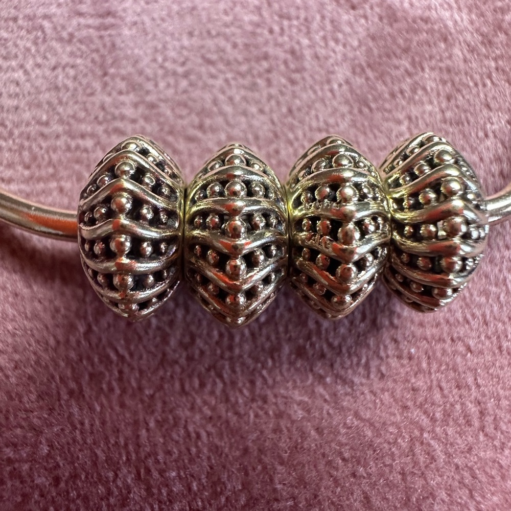 Pandora 14kt gold (set of 4) Mystic Serenity Spacer(s).